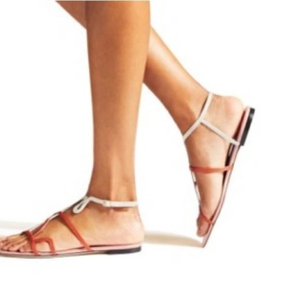 Jimmy Choo Vice coulor-block flat sandal - Picture 2 of 8